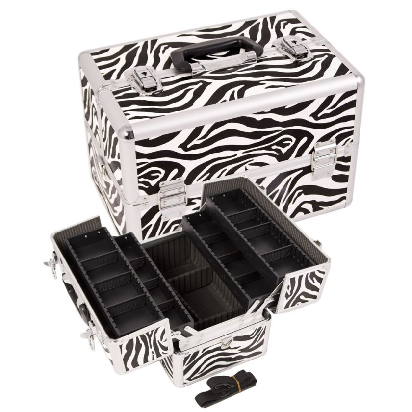 Cosmetic Caddies All Purpose Makeup Organizers Aluminum Train Case 