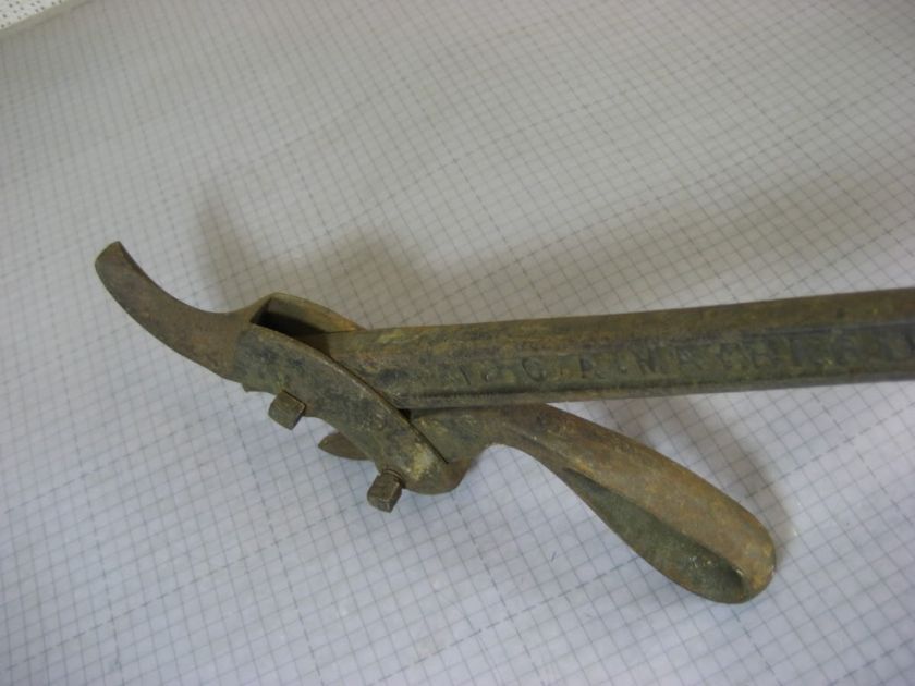   1892 No 3 NAIL PULLER old vintage tool carpentry construction  