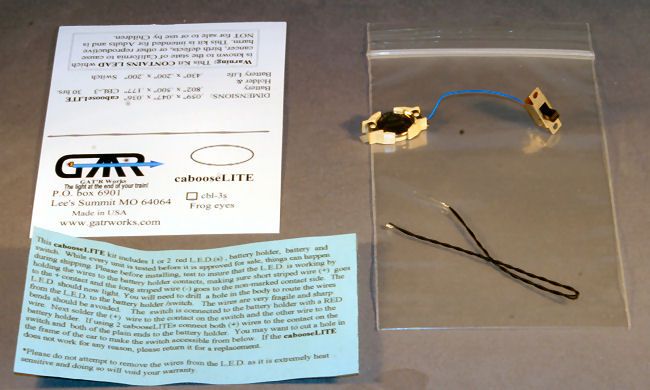   to install on your n scale caboose battery life is listed at 30 hours