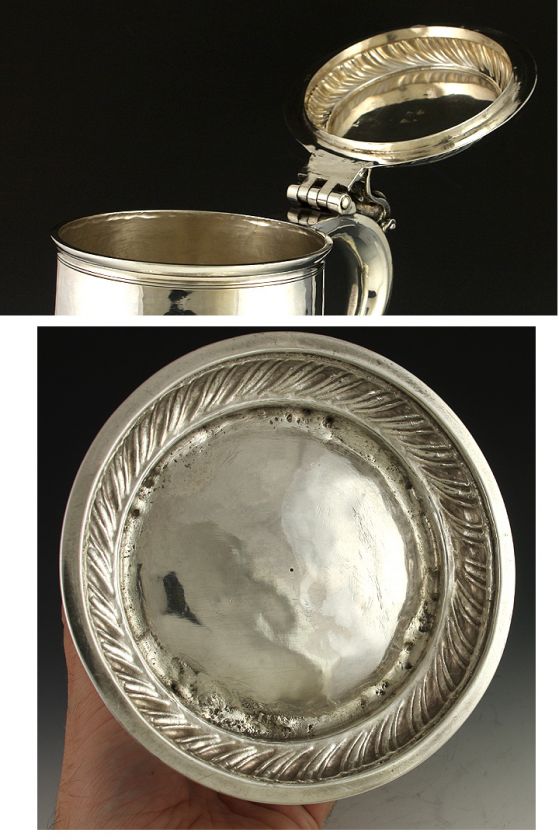 1712 QUEEN ANNE BRITANNIA STERLING SILVER TANKARD PAYNE  