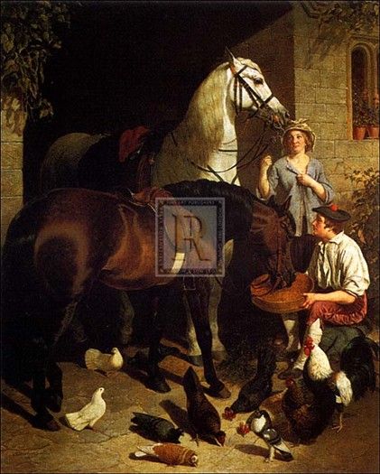 HERRING SNR Stable Courtyard HORSES farmyard NEW  