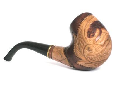 EXCLUSIVE Briar SOUVENIR Tobacco Smoking Pipe TIGER  