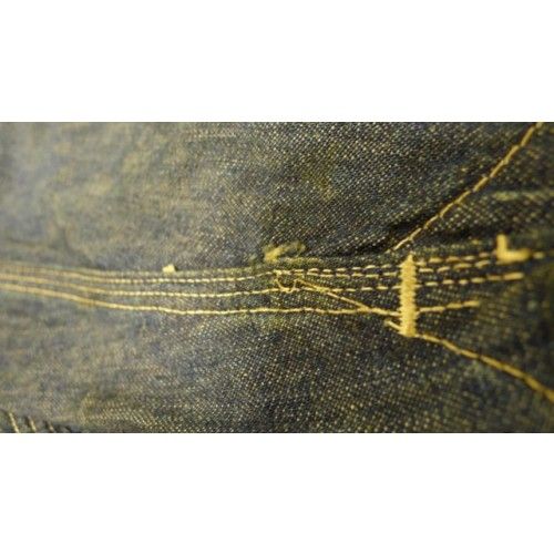 1900 1920 Chinstrap Train Railroad Coveralls Vintage Dark Denim Jeans 