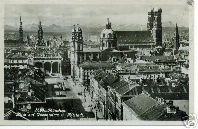 GERMANY MUNCHEN MUNICH CITY VIEW OLD POSTCARD +  