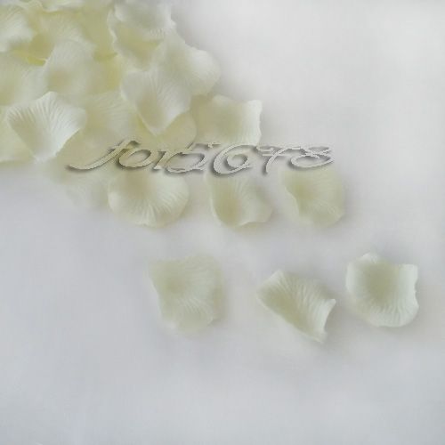 1000 Ivory Silk Rose Petals Wedding Party Flower Favors  