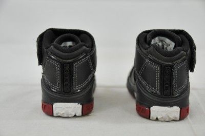 NIKE LITTLE LEBRON II (TD) BLACK WHITE VARSITY RED 309677 011 (#5195 