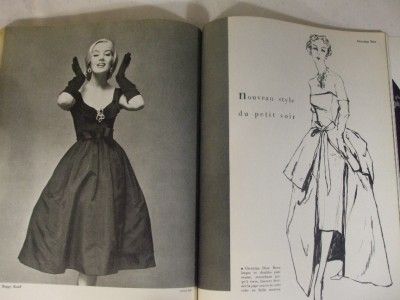 ART et la MODE, PARIS, RARE, OCT, NOVEMBER 1956 HAUTE COUTURE ISSUE 