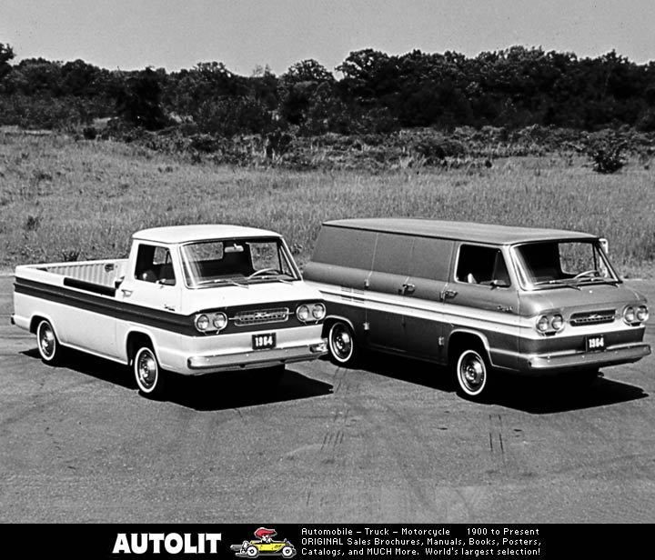 1964 Chevrolet Corvair Pickup Van Factory Photo  