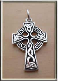 925 Sterling Silver Scottish Gaelic, CELTIC Cross  