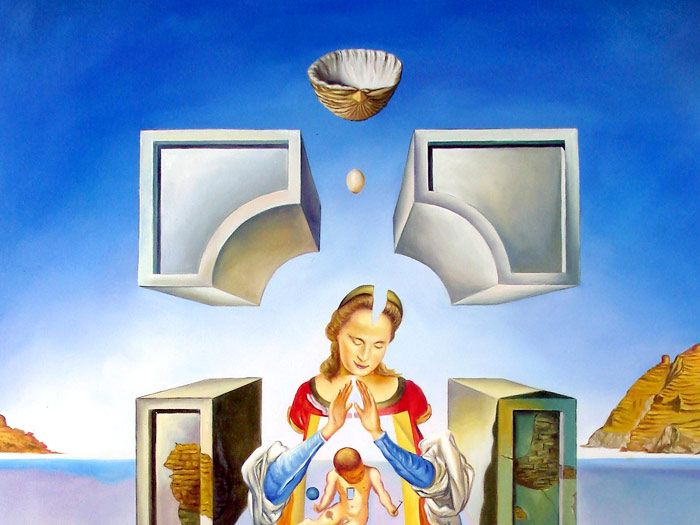 The Madonna of Port Light High Quality Rep Dali 36x24  