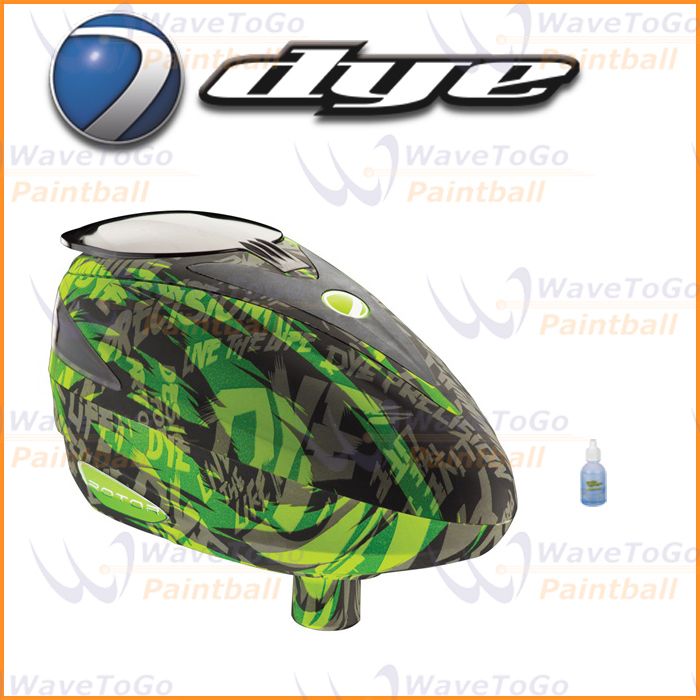 Dye 2012 Rotor i4 Paintballl Hopper Loader Tiger Lime + Gun Oil  