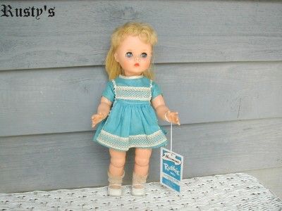 1950s and 1960s Horsman RUTHIE doll WRIST hang TAG  