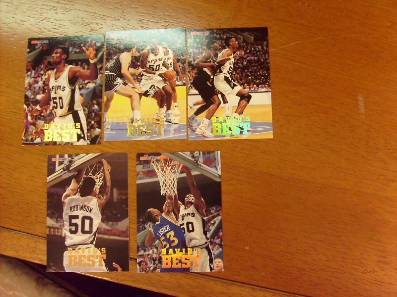 david robinson 1993 94 hoops davids best 5 card set  