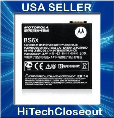 NEW OEM BS6X Battery For Motorola Verizon Devour A555  