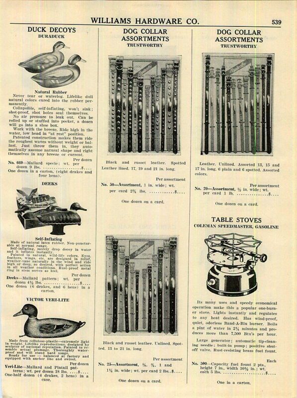 1951 Duraduck Deeks Victor Veri Lite Duck Decoys ad  