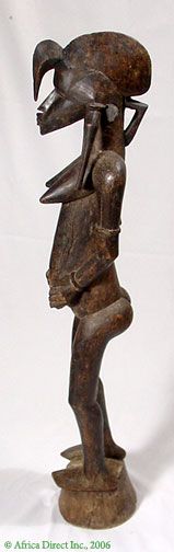 senufo pombibele rhythm pounder 40 inches african type of object 