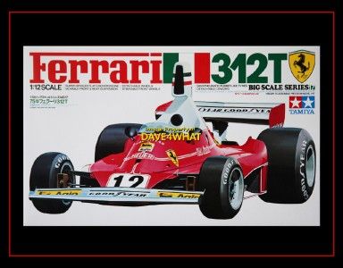  Tamiya 1/12 Ferrari 312T F1 Lauda Regazzoni Race Car Kit 12019 MIB