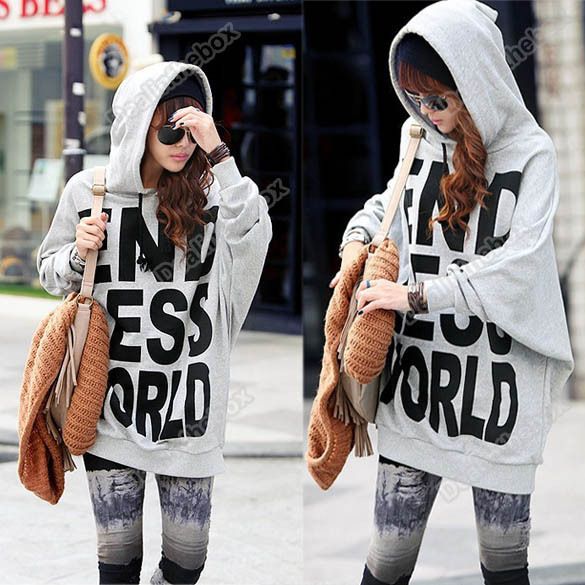 Leisure Womens Fashion Hoodie Coat Comfortable Jacket Outerwear 