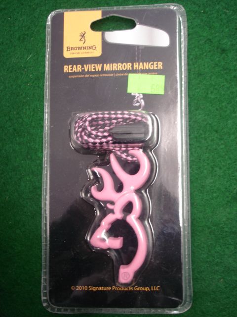 Browning Buckmark RearView Mirror Hanger Pink BRAND NEW  