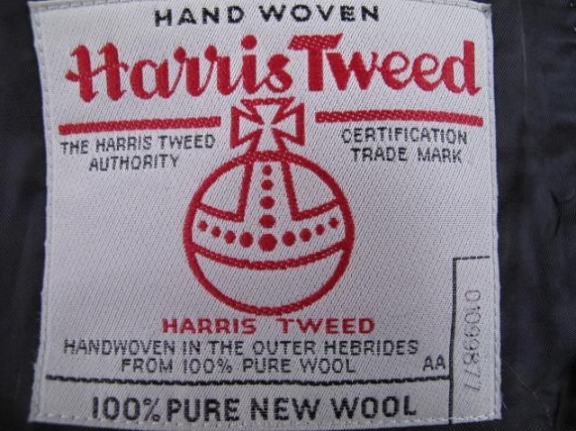 Crew Harris Tweed Sportcoat in Ludlow Fit Size 40R  