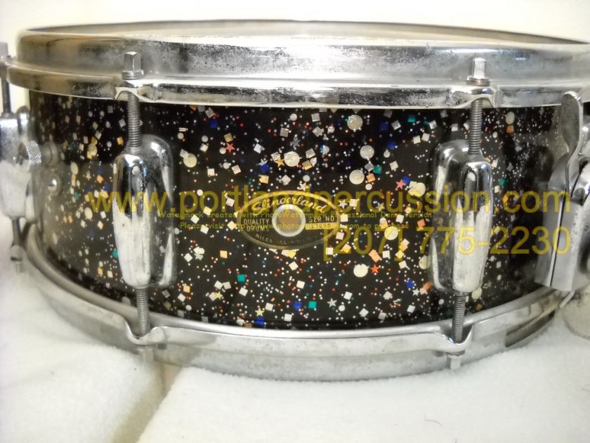 VINTAGE all original 1963 Slingerland MARDI GRAS kit  