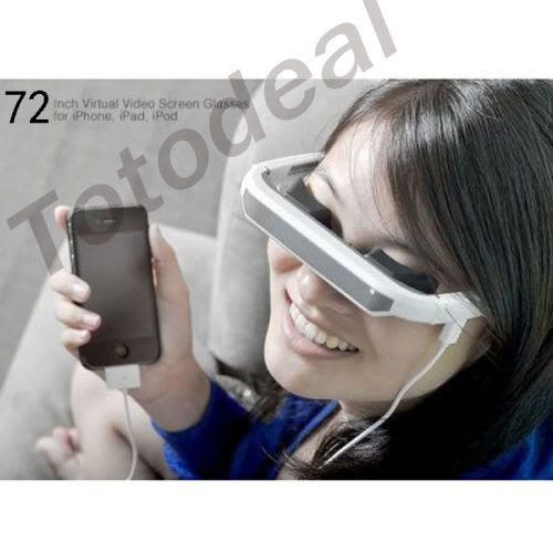 72Virtual Video Glasses Eyewear Iwear for Apple player  your private 