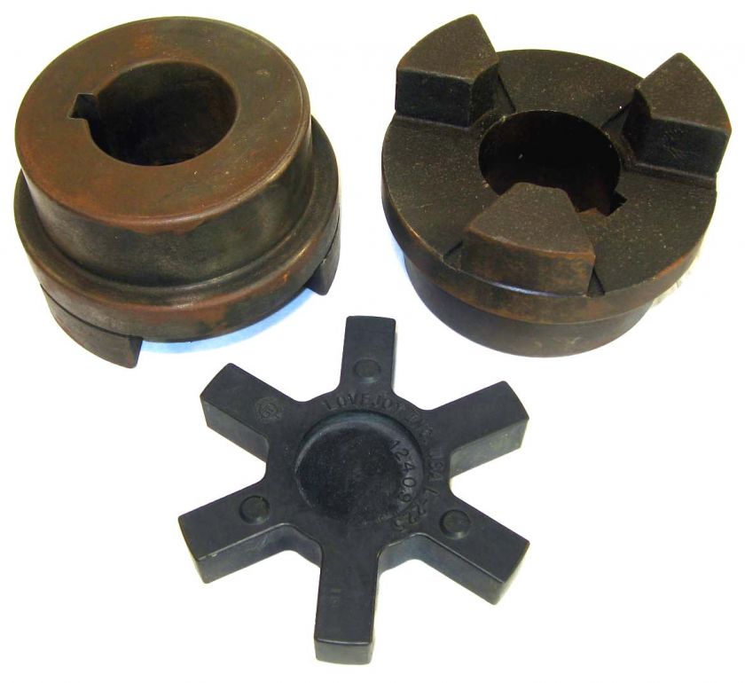 New Lovejoy L 225 3 Jaw Coupler Coupling Set 2 1/8  