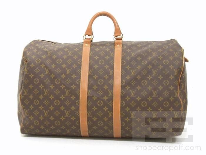 Louis Vuitton Vintage French Company Monogram Canvas Keepall 60 Duffel 