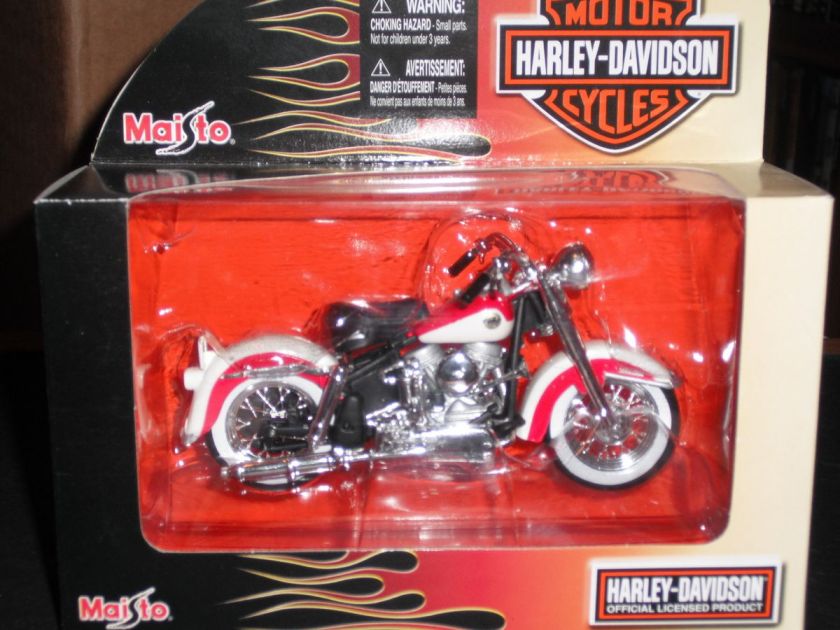 HARLEY DAVIDSON 1/18 DIECAST 1958 FLH DUO GLIDE MOTORCYCLE  