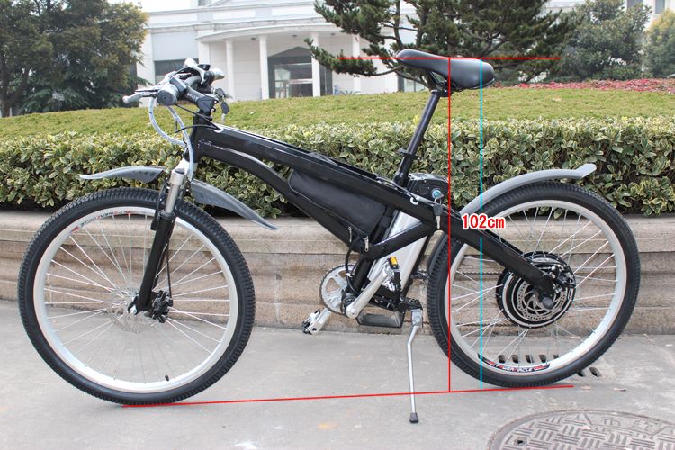   to ride weight 28kgs (about 62 pounds, with 48V 10Ah Li ion battery