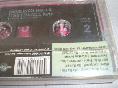 NINE INCH NAILS The Fragile Cassette  RUSSIA Error   