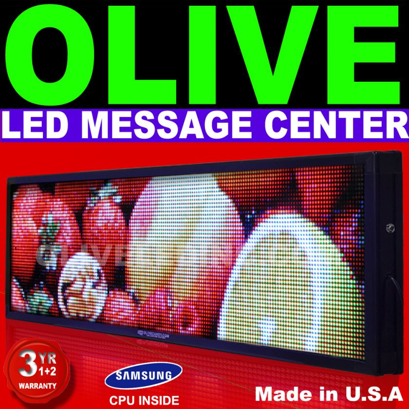 LED Sign Program. Full clr Digital Scroll Board 16x66  