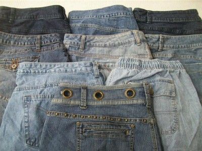   of 9 Pair Denim Jean Shorts Size 3XL 22/24 MOSSIMO And Others  