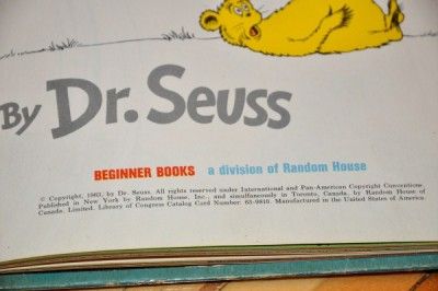 SCARCE 1ST/1ST EDITION, W. ORG JACKET~HOP ON POP~DR. SEUSS  