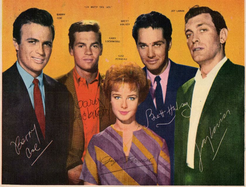 CAST FOLLOW THE SUN VINTAGE CELEBRITY POSTER  