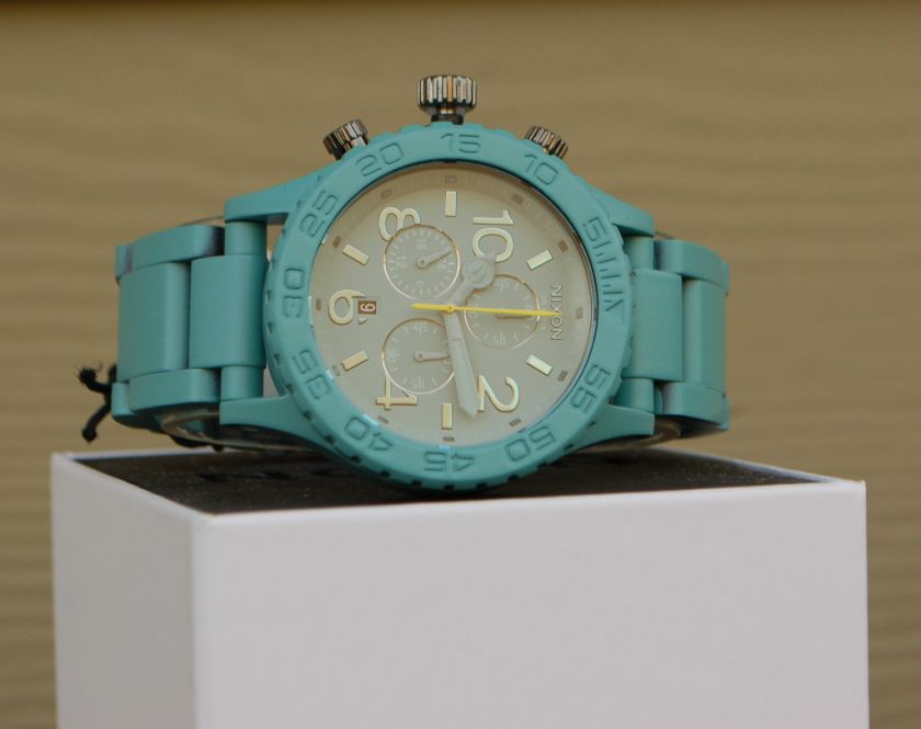 NIB NIXON THE 42 20 CHRONO SEAFOAM WATCH 51 30 player banks BRAND NEW 