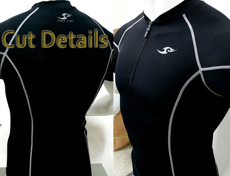 ZIPPER UNDER COMPRESSION TIGHTS SKINS SHIRTS S~2XL 32  