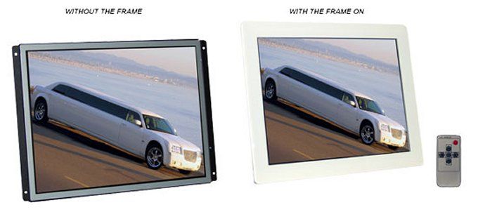   15 LCD RAW PANEL/FLAT SCREEN LCD CAR VIDEO MONITOR PANEL w/VGA  
