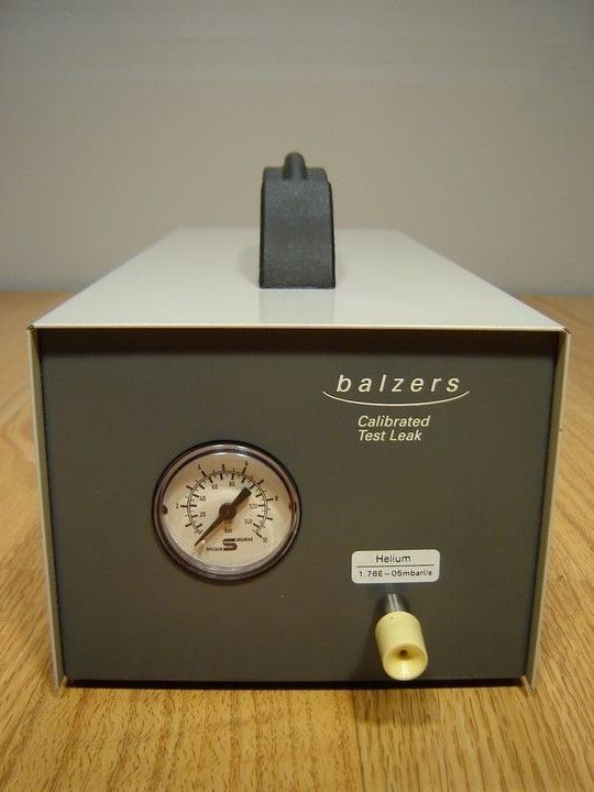 PFEIFFER BALZERS CL 004 HELIUM TEST LEAK BG447705 T  