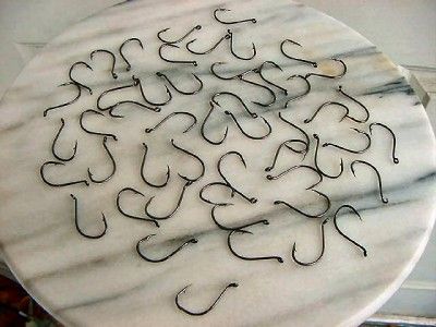 50 Brand New 3/0 Black Nickel Octopus Hooks  