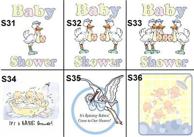 PERSONALIZED BABY SHOWER FAVORS VOTIVE CANDLE LABELS 14  