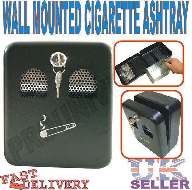 WALL MOUNTED PUB OUTDOOR CIGARETTE ASH BIN ASHTRAY NEW  