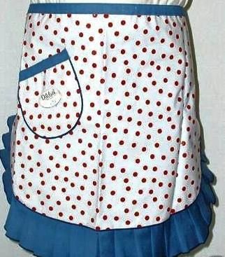 Oilcloth Brand Vintage look Apron   Nwt  