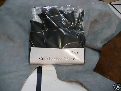 Black Leather Craft Pieces 12 oz Crafters dream B1  