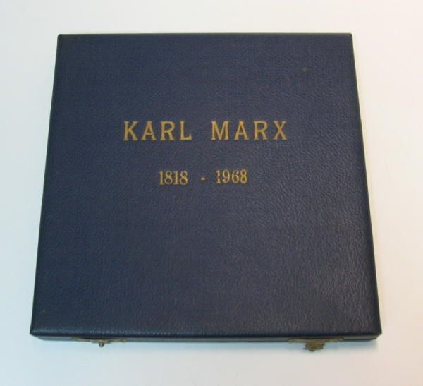 KARL MARX PORCELAIN MEISSEN AUTHOR SIGN PLAQUE  