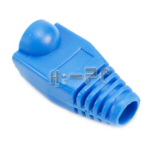 100 x RJ45 Cat5 Cable Network Plug Connector & Cap Boot  