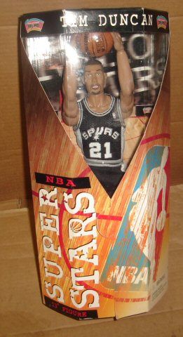 13 Inch NBA Super Stars Tim Duncan Spurs Figure MIB  