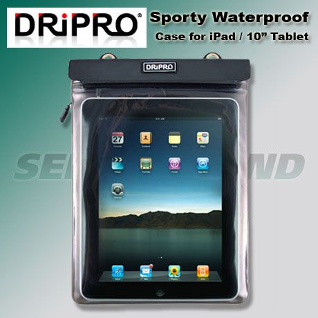 DriPro Waterproof Case for iPad 1,2 and Tablets with BONUS Underwater 
