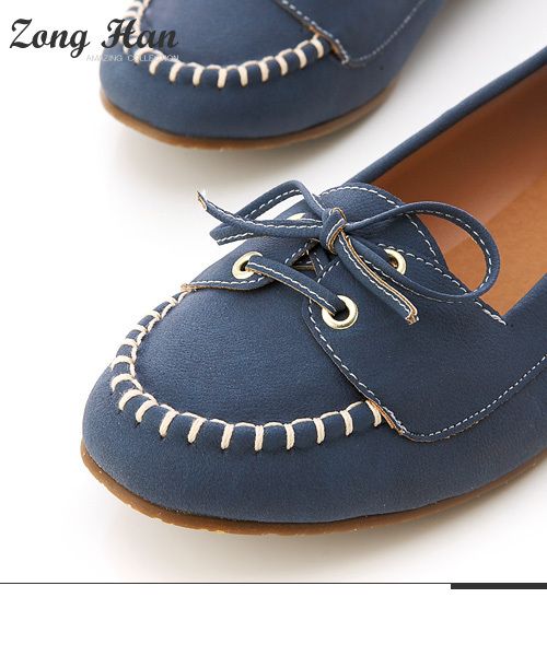 Adorable❤ BN Moccasin Ribbon Round Toe Slip on Womens shoes in 5 