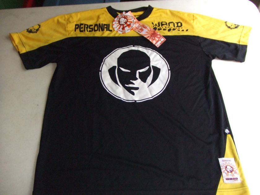   DRY FIT SHIRT PERSONAL TRAINER BLACK / YELLOW SIZES MMA BJJ  